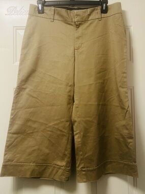 Lee Women's Tan Wide-Leg Capris (Bin 5-048)